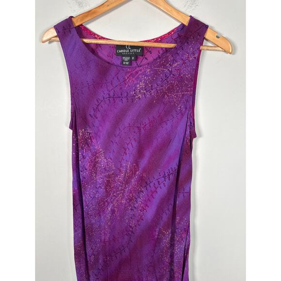 Vintage Carole Little Maxi Dress Size 8 Beaded Hem Whimsigoth Fairy Unique - Picture 2 of 9